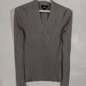 IT'S OUR TIME - Women's Sweater - Size XL - Color Gray - V-Neck